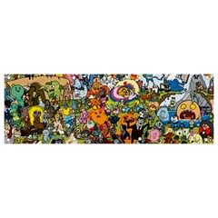 Cartoon Characters Tv Show  Adventure Time Multi Colored Banner And Sign 9  X 3  by Sarkoni