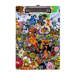 Cartoon Characters Tv Show  Adventure Time Multi Colored A5 Acrylic Clipboard by Sarkoni