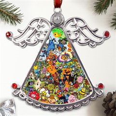 Cartoon Characters Tv Show  Adventure Time Multi Colored Metal Angel With Crystal Ornament by Sarkoni