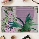 Botanical Plants Green Sheet Art Cosmetic Bag (XXXL) Front