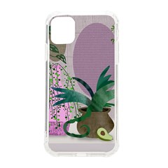 Botanical Plants Green Sheet Art Iphone 11 Tpu Uv Print Case by Sarkoni