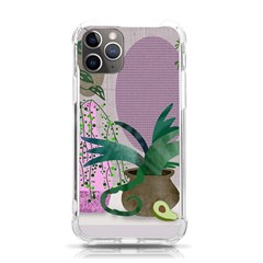 Botanical Plants Green Sheet Art Iphone 11 Pro 5 8 Inch Tpu Uv Print Case by Sarkoni