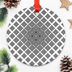 Background Pattern Halftone Round Ornament (two Sides) by Pakjumat