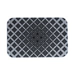 Background Pattern Halftone Open Lid Metal Box (Silver)   Front