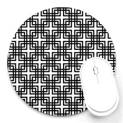 Pattern Vector Halftone Wallpaper Round Mousepad