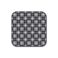 Pattern Vector Halftone Wallpaper Rubber Coaster (Square)