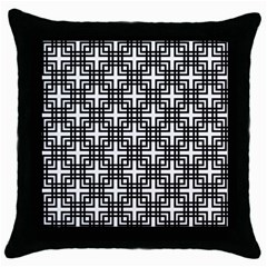 Pattern Vector Halftone Wallpaper Throw Pillow Case (Black)