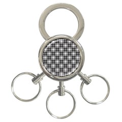 Pattern Vector Halftone Wallpaper 3-Ring Key Chain