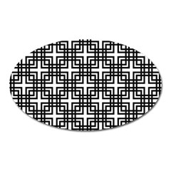 Pattern Vector Halftone Wallpaper Oval Magnet