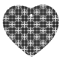 Pattern Vector Halftone Wallpaper Heart Ornament (Two Sides)