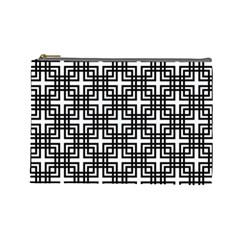 Pattern Vector Halftone Wallpaper Cosmetic Bag (Large)