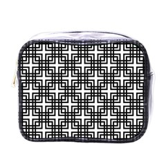 Pattern Vector Halftone Wallpaper Mini Toiletries Bag (one Side) by Pakjumat