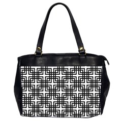 Pattern Vector Halftone Wallpaper Oversize Office Handbag (2 Sides)