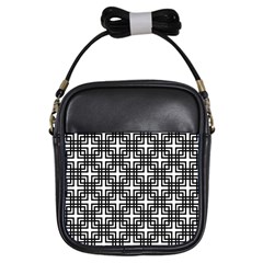 Pattern Vector Halftone Wallpaper Girls Sling Bag