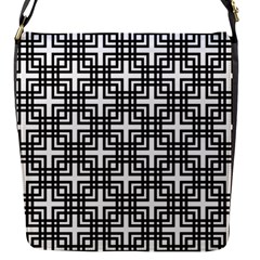 Pattern Vector Halftone Wallpaper Flap Closure Messenger Bag (S)