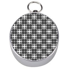 Pattern Vector Halftone Wallpaper Silver Compasses