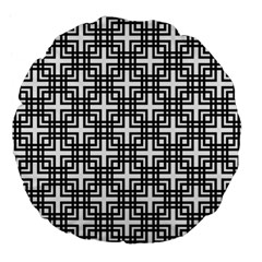 Pattern Vector Halftone Wallpaper Large 18  Premium Flano Round Cushions