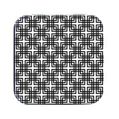 Pattern Vector Halftone Wallpaper Square Metal Box (black) by Pakjumat