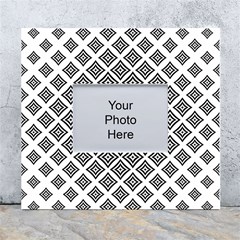 Background Pattern Halftone White Wall Photo Frame 5  X 7  by Pakjumat