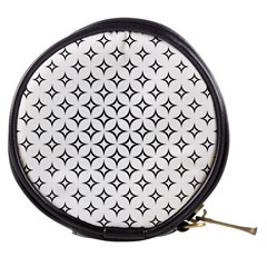 Star Curved Pattern Monochrome Mini Makeup Bag by Pakjumat