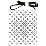 Star Curved Pattern Monochrome Shoulder Sling Bag Front