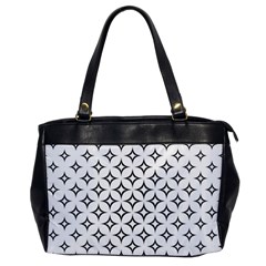 Star Curved Pattern Monochrome Oversize Office Handbag by Pakjumat