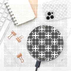 Pattern Vector Halftone Wallpaper Wireless Fast Charger(White)