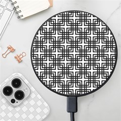 Pattern Vector Halftone Wallpaper Wireless Fast Charger(Black)