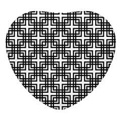 Pattern Vector Halftone Wallpaper Heart Glass Fridge Magnet (4 pack)