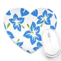 Hibiscus Wallpaper Flowers Floral Heart Mousepad by Pakjumat