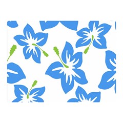 Hibiscus Wallpaper Flowers Floral Two Sides Premium Plush Fleece Blanket (mini) by Pakjumat