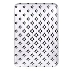 Star Curved Pattern Monochrome Rectangular Glass Fridge Magnet (4 Pack) by Pakjumat