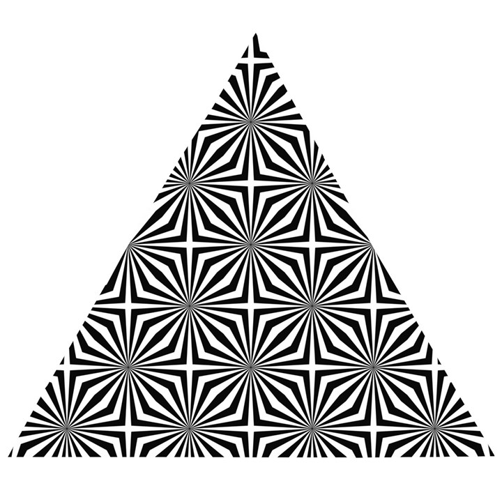 Background Pattern Halftone Black White Wooden Puzzle Triangle