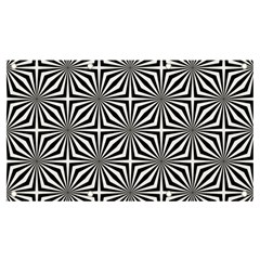 Background Pattern Halftone Black White Banner And Sign 7  X 4  by Pakjumat