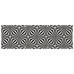 Background Pattern Halftone Black White Banner And Sign 9  X 3  by Pakjumat