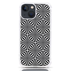 Background Pattern Halftone Black White Iphone 13 Mini Tpu Uv Print Case by Pakjumat