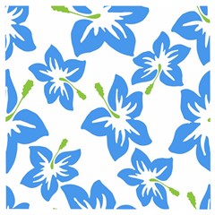 Hibiscus Wallpaper Flowers Floral Wooden Puzzle Square by Pakjumat