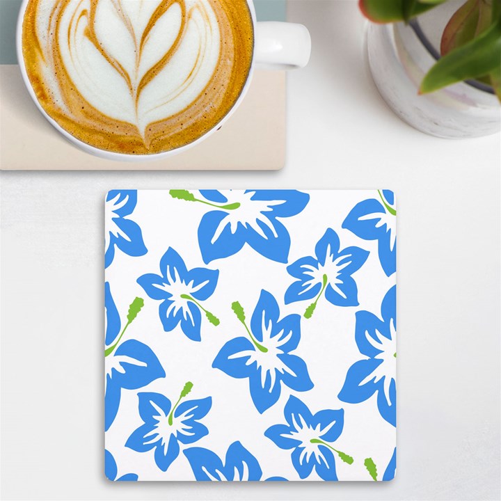 Hibiscus Wallpaper Flowers Floral UV Print Square Tile Coaster 