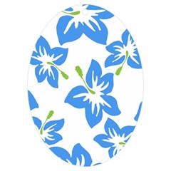 Hibiscus Wallpaper Flowers Floral Uv Print Acrylic Ornament Oval by Pakjumat