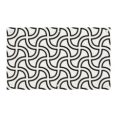 Pattern Monochrome Repeat Black And White Banner And Sign 5  X 3  by Pakjumat