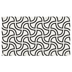 Pattern Monochrome Repeat Black And White Banner And Sign 7  X 4  by Pakjumat