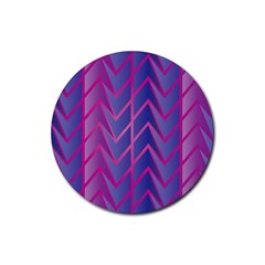 Geometric Background Abstract Rubber Coaster (round) by Pakjumat