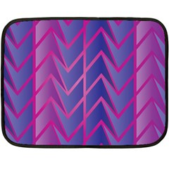 Geometric Background Abstract Two Sides Fleece Blanket (mini) by Pakjumat