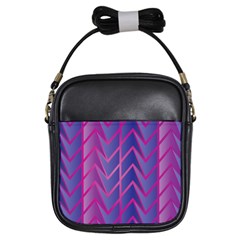 Geometric Background Abstract Girls Sling Bag by Pakjumat