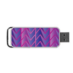 Geometric Background Abstract Portable Usb Flash (one Side) by Pakjumat