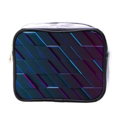 Glass Scifi Violet Ultraviolet Mini Toiletries Bag (one Side) by Pakjumat