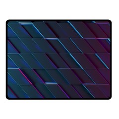 Glass Scifi Violet Ultraviolet Two Sides Fleece Blanket (small) by Pakjumat