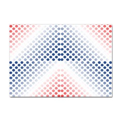 Dots Pointillism Abstract Chevron Sticker A4 (100 Pack) by Pakjumat