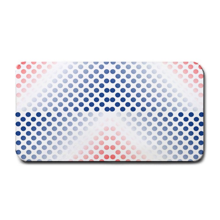 Dots Pointillism Abstract Chevron Medium Bar Mat