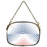 Dots Pointillism Abstract Chevron Chain Purse (One Side) Front